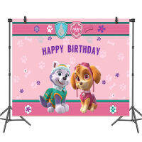 [มีในสต็อก] PAW Patrol 125*80ซม. 3D การ์ตูนพื้นหลังผ้า Tapestries &amp; Hangings เด็กวันเกิดปาร์ตี้ธีมถ่ายภาพพื้นหลังผ้า Studio Props ตกแต่งแบนเนอร์