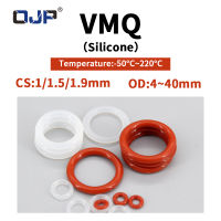 【2023】Silicone rubber O-ring sealing gasket ring gasket thickness CS11.51.9 air-tight waterproof soft elastic rubber