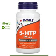 Now Foods, 5-HTP, 100 mg, 60 Veg Capsules - iHerb Vietnam