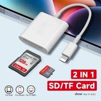 ไฟฉาย USB กับอะแดปเตอร์การ์ดรีดเดอร์ SD TF สำหรับ Apple iPhone 14 13 OTG อุปกรณ์อ่านการ์ดกล้องถ่ายรูปอุปกรณ์เสริมสำหรับโทรศัพท์เครื่องอ่านการ์ด