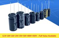 【DJ】Aluminum Electrolytic Capacitor 1UF 2.2UF 4.7UF 10UF 1000UF 22UF 33UF 47UF 470UF 100UF 220UF 6.3V 10V 16V 25V 35V 50V 400V 450V