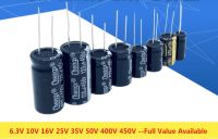 Aluminum Electrolytic Capacitor 1UF 2.2UF 4.7UF 10UF 1000UF 22UF 33UF 47UF 470UF 100UF 220UF 6.3V 10V 16V 25V 35V 50V 400V 450V Electrical Circuitry P