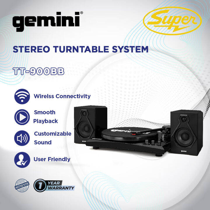 Gemini TT-900BB TURNTABLE SYSTEM | Lazada PH