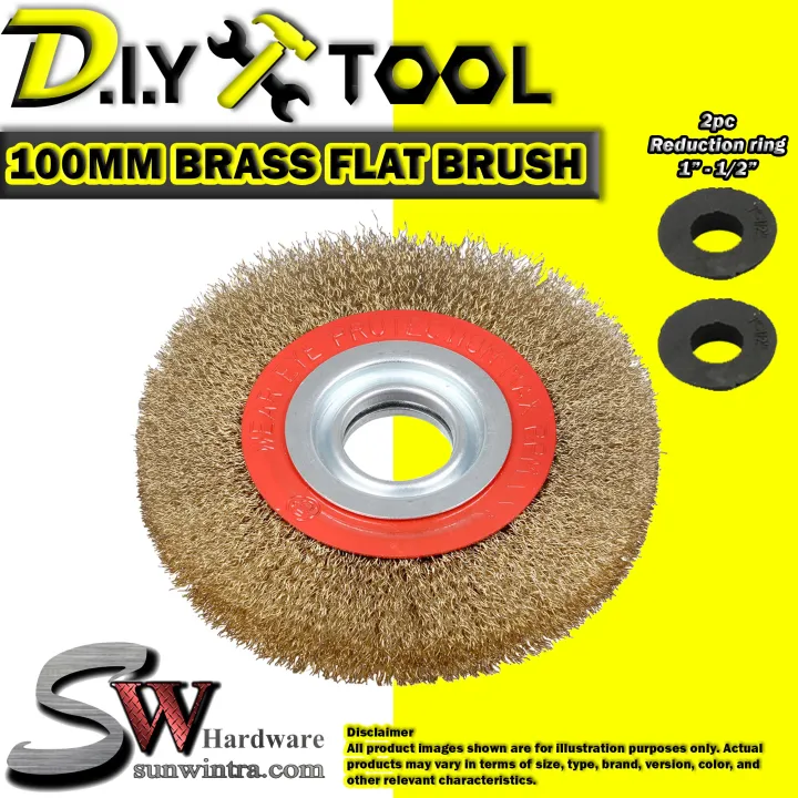 SW Hardware 100MM Flat Wire Brush Berus Kawat Rata Lazada