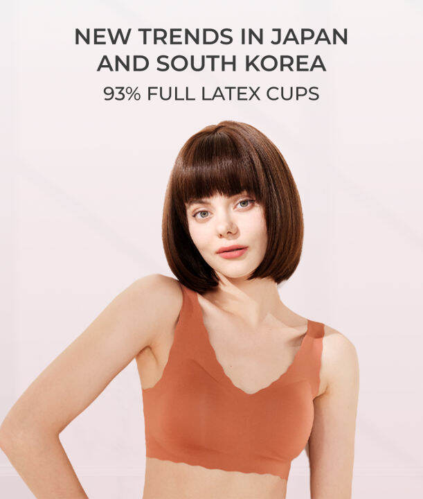 Comfort Strap Seamless Bra, Wireless Bra deep V Sports Yoga Bra Free