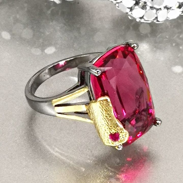 dreamcarnival1989-luxury-love-ring-for-women-shiny-fuchsia-cubic-zirconia-wedding-engagement-trendy-jewelry-wholesales-wa11905fu