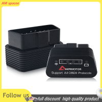 ? AM เครื่องสแกนวินิจฉัยรถยนต์เครื่องอ่านรหัส OBD2 V1.5 4.0บลูทูธ Wi-Fi V1.5 ELM327