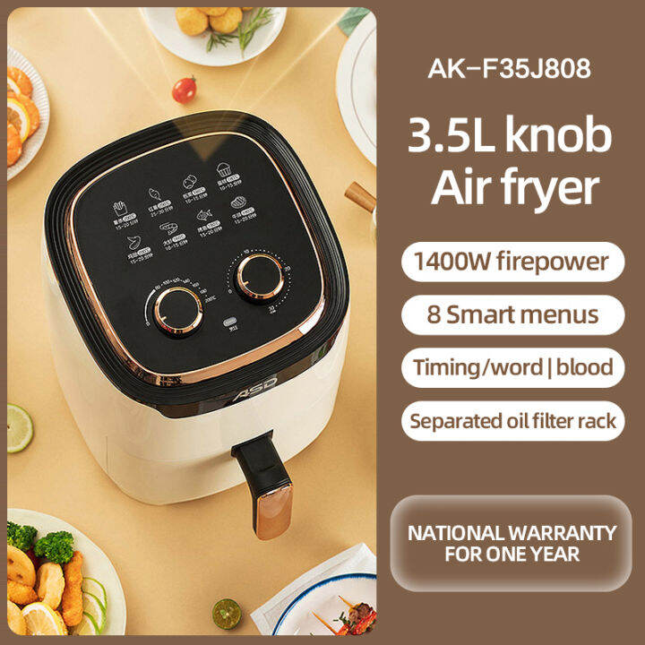 Air Fryer 3.5L Large Capacity Touch Screen NonStick Air Fyer Oven