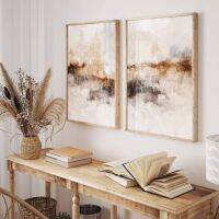 ❣◑ Naturalistic Abstract Nordic Vintage โปสเตอร์และภาพพิมพ์ Modern Wall Art ภาพวาดผ้าใบภาพผนังสำหรับตกแต่งห้องนั่งเล่น