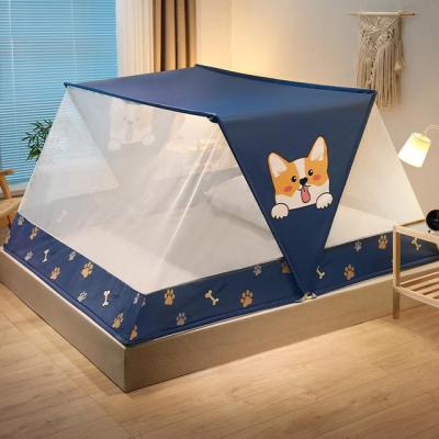 Summer Mosquito Net Foldable Encryption Double Door Bed Tent Free Installation Mosquito Net Outdoor Camping Travel Home Decor