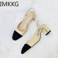 2019 Hot sale Summer Women Shoes Dress Shoes mid Heel Square head fashion Shoes Wedding party Sandals Casual Shoes women Q00181