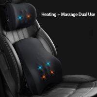 Car Massage Neck Pillow Electric lumbar Support With Heating Car Seat Massage Headrest Waist Cushion For Car And Home