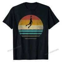 Retro Vintage Sunset Old School Basketball Sport Funny Gift Tshirt T Shirt T Shirt Cotton Printed Men