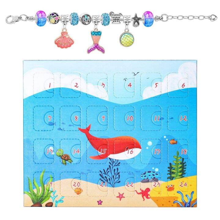 trending-products-new-year-countdown-children-39-s-gift-box-set-underwater-world-animal-cartoon-pendant-bracelet-blind-box