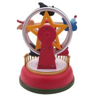 Xmas Glowing Music Carousel Ferris Wheel Christmas Gifts Christmas Eve Gifts Christmas Ornaments Home Decoration Gifts