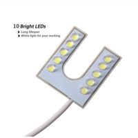 10led U-shaped Led Sewing Machine Light With Magnetic Base For Sewing Machine 110-250v Eu/us Plug