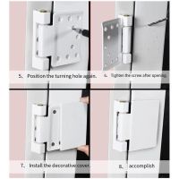 Brand New High Quality Material Practical Use Doors Hinge White Aluminum Alloy Casement High Security Left Right