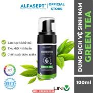 Bọt Vệ Sinh Nam ALFASEPT Gentle Intimate Green Tea Giúp Ngăn Ngừa Vi Khuẩn