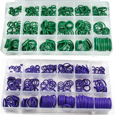 【hot】 265Pcs 18Sizes Car Air Conditioning HNBR O Rings Repair Tools Compressor Rubber Sealant Accessories