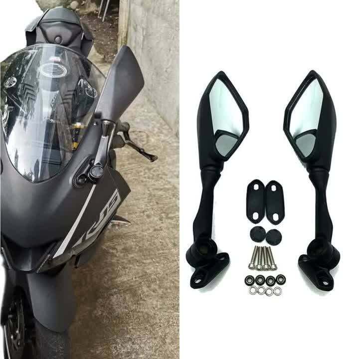 New Foldable Side Mirrors For Z200 Pulsar RS200 R15 V2 CFMOTO 250SR 300SR Ninja650 400 300 250
