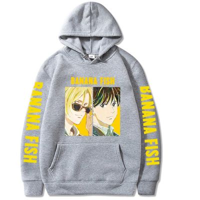 Banana Fish Anime Printed Pullover Hoodies Men Fashion Loose Long Sleeve Streetwear Casual Unisex Sweatshirt Size Xxs-4Xl