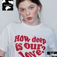 [Stoffs Pick from Korea] LUVISTRUE IN LOVE TEE Cotton 100%, T-Shirts 3 Colors Free Size, Made in Korea