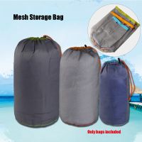 hot【DT】 1Pc Drawstring Storage Outdoor Sack Camping Sport Mesh Traveling Organizer Hiking Accessories