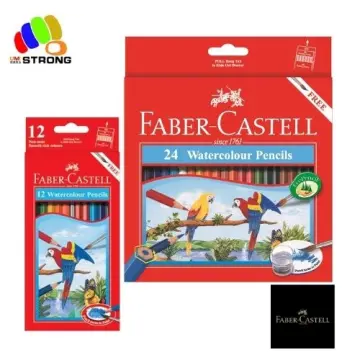 Faber-Castell Watercolor Pencil Parrot Tin Case Set 24/36/48/60/72