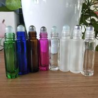 HOT JKCXLLAQESS 531[HOT SHEJIQWQESS 531] MUB 3ชิ้น/ล็อต10Ml Travel Refillable Glass Roller Ball Bottle Empty Cosmetic Container Steel Roll On Bottle For Essential Oil ซื้อทันทีเพิ่มลงในรถเข็น