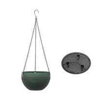 Imitation Rattan Hanging Basket Flower Pot Chain Basin Economic Hydroponic Plants Plant Grow Basin Home Garden Decoration