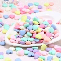 ▲ 50pcs/lot Frosted Touch Colorful Heart Star Acrylic Beads Loose Spacer Beads For Jewelry Making Handmade DIY Bracelet Necklace