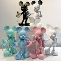 Cosetteme Disney Cartoon Mickey Mouse 30cm Anime Action Figures Model Resin Doll Decorative Love Home Ornaments Toys For Children