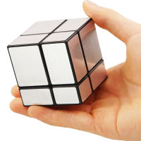 Shengshou 2x2x2เมจิกกระจก Cube 5.7เซนติเมตรความเร็วเมจิกปริศนา Cube 2X2 Cubo Magico สติ๊กเกอร์การเรียนรู้การศึกษาก้อนสำหรับเด็ก