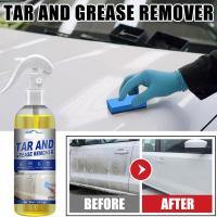 100ml Car Oil Tar Grease Remover Car Glass Heavy Oil Cleaner Paint Dirt Cleaning Polishing Agent Greases Polices Degreaser Spray Cleaning Tools