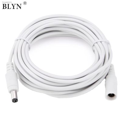 ✻⊙◊ White 12V DC Extension Cable 1M 5M 10M 20M Cable Connector 5.5mmx2.1mm Plug For CCTV Camera Power Cord 12V Adapter LED Strip