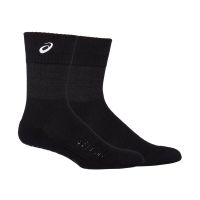 Asics ถุงเท้าเทนนิส Court FF Crew Socks | Performance Black ( 3043A089-001 )