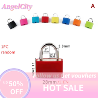 ?AngelCity แม่กุญแจล๊อคกระเป๋าขนาด28 32 42มม. 1ชุดเปลือกพลาสติกสังกะสีอัลลอยด์ขนาดเล็กล็อกกระเป๋าเดินทางล็อกสำหรับหอพักนักศึกษา