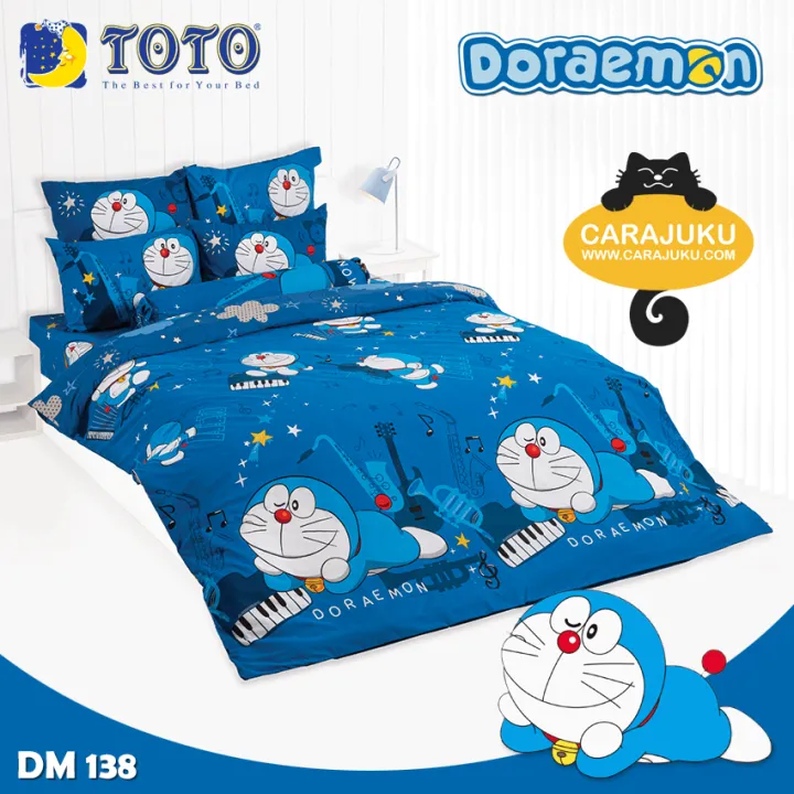 toto-ชุดผ้าปูที่นอน-ผ้านวม-3-5-ฟุต-โดเรม่อน-doraemon-ชุด-4-ชิ้น-เลือกสินค้าที่ตัวเลือก-โตโต้-ผ้าปู-ผ้าปูที่นอน-โดราเอม่อน-โดเรมอน-doremon