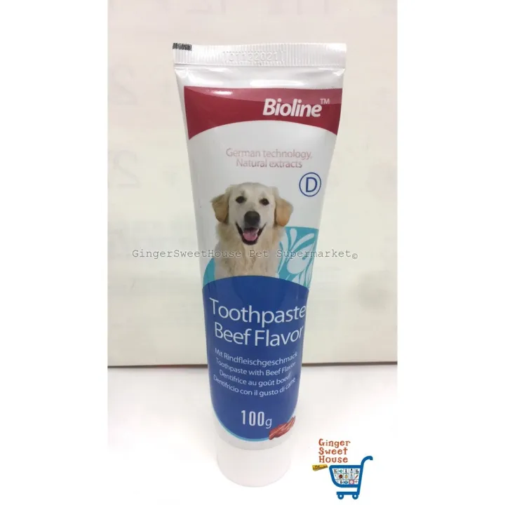 ۩ Bioline Dog Toothpaste Beef flavor 100g Lazada PH