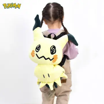 Backpack Mimikyu Snorlax Pikachu Eevee Plush Backpack Schoolbag Soft  Stuffed Toy Gift For Kids