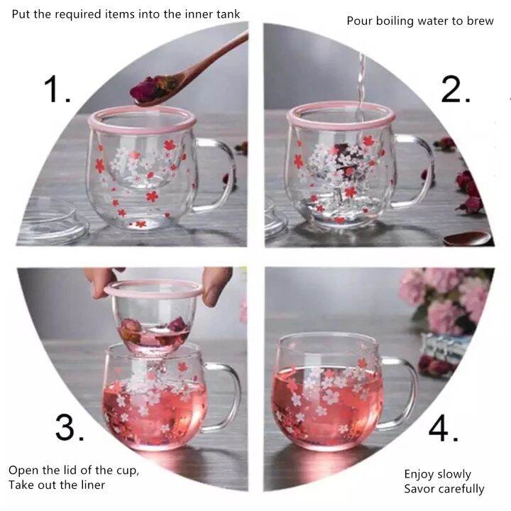 cw-300ml-mug-glass-with-infuser-filter-lid-cup-set-blossoms-teacup-transparent-resistant-glasses