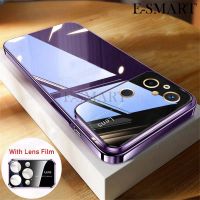 เคสเคสโทรศัพท์เสี่ยวหมี่ Xiaomi Poco C40 แบบนิ่มดูหน้าต่างขนาดใหญ่ฝาหลัง,ปลอกหุ้มเคลือบด้วยไฟฟ้าวัสดุ TPU ป้องกันการชนกัน + เลนส์ฟิล์มป้องกันสำหรับ Xiaomi Poco C40 เคสใส่โทรศัพท์