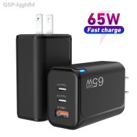 Hjghfhf PWAY 65W USB GaN Type C ที่ชาร์จไฟสำหรับแล็ปท็อป PPS 45W 25W PD3.0 QC3.0การชาร์จ IPhone14 13ตัว