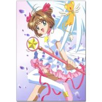 ❀✢ Cardcaptor Sakura โปสเตอร์ผ้าใบโปสเตอร์ 30X45 ซม.40X60 ซม.ตกแต่งบ้านผ้าผ้าพิมพ์โปสเตอร์ผ้าไหมผ้า