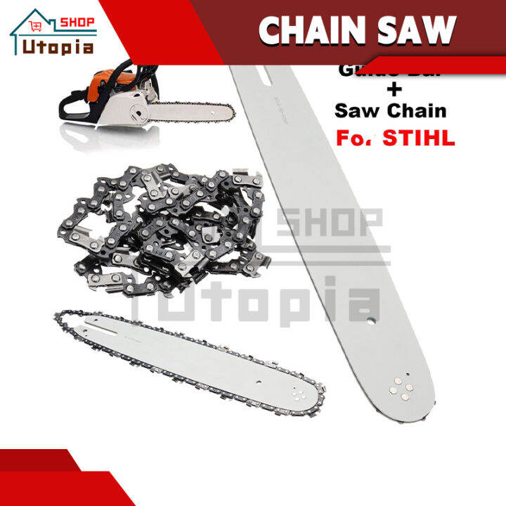 20 / 22 / 24 Chainsaw Guide Bar and Chain Chain saw Tools Saw Blades