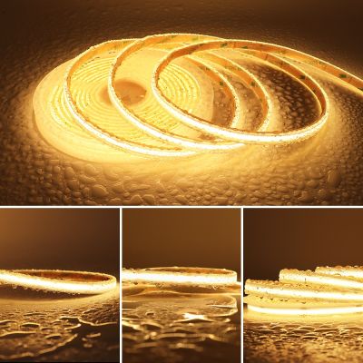 IP68 Waterproof COB LED Strip 12V Sauna Waterproof LED Tape Kitchen 24V LED Strip Outdoor Strip Lighting Bathroom COB LED Strip