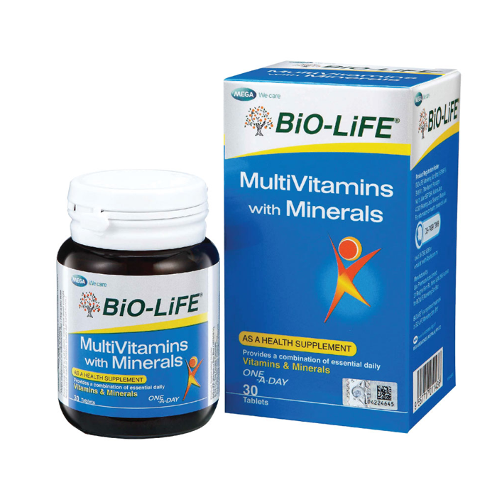 BioLife Multivitamins With Minerals 30 tab (EXP 10/2024) Lazada