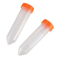 【YF】♈℗  25Pcs/Bag 50ml Plastic Test Tubes Chemistry Centrifuge Vials Caps Pack for Office School Supplies