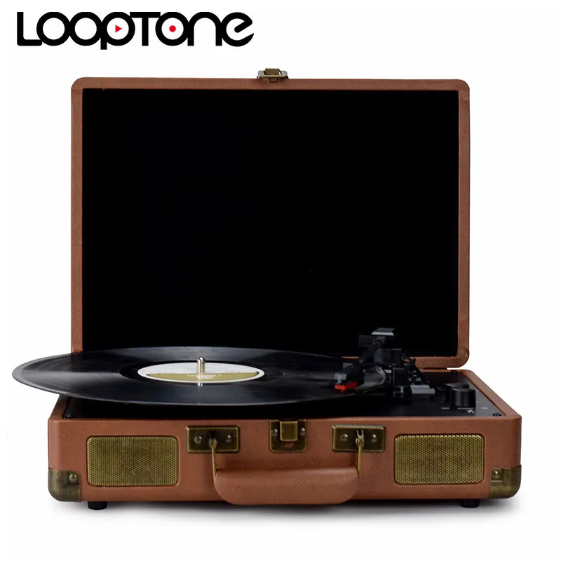LoopTone Stereo Turntable With Wireless Bluetooth in and Bluetooth