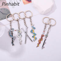 Pinhabit "ปีศาจฆ่า" อาวุธพวงกุญแจโลหะมีดจี้สินค้าอะนิเมะ